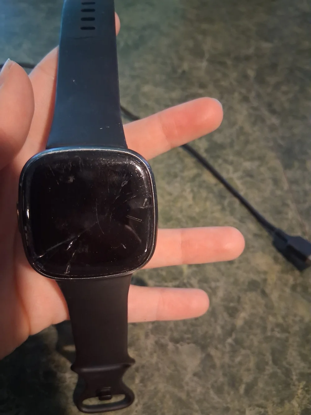 Fitbit Versa-Series 2 Smartwatch - Black Silicone Band